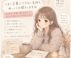頭の中のモヤモヤ、一緒に整理します イメージ1