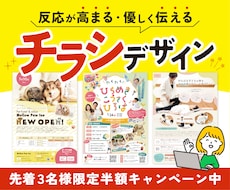 ３名様限定価格！｜集客につながるチラシを作成します イメージ1
