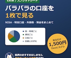 株と資産をまとめて見る管理シートを作ります イメージ1
