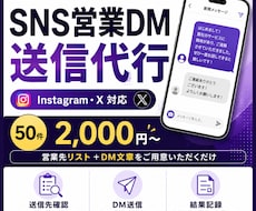 SNSの営業DM送信を代行します イメージ1