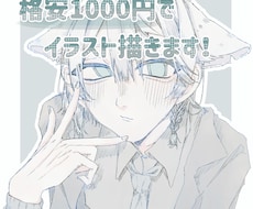格安1000円でイラストを描きます イメージ1
