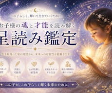 お子様の才能と性格を西洋占星術で丁寧に鑑定します イメージ1