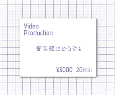 YouTube等の動画制作致します イメージ1
