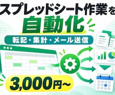 GASでスプレッドシートの面倒な作業を自動化します イメージ1