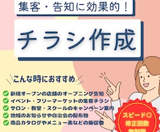 目を引くチラシを作ります イメージ1