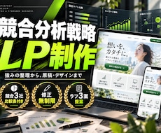 競合分析戦略で強みが伝わるLPを制作します イメージ1