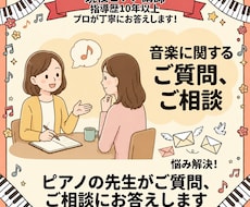 音楽･ピアノに関するご相談やご質問にお答えします イメージ1
