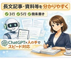 長文記事・資料を分かりやすく要約します イメージ1