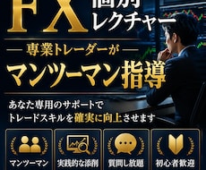 3名限定でFXを個別指導します イメージ1