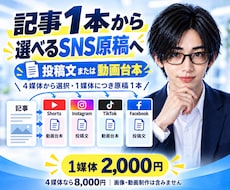 ブログ記事をSNS用原稿に変換します イメージ1