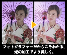 現役フォトグラファーが写真を美しくレタッチします