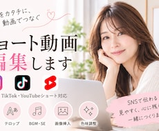 シンプルなSNS向けショート動画を編集します イメージ1