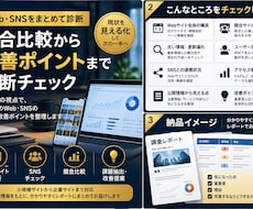 Web・SNSの課題を調査・分析します 競合比較から改善ポイントまで横断チェック