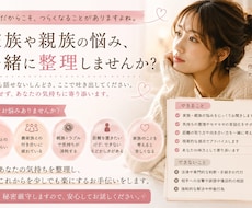 家族問題のしんどさを分かっています イメージ1