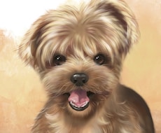 リアルなタッチでペット・動物の似顔絵を描きます ★印刷対応可能！★暖かな気持ちになる素敵なイラストをお届け