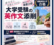 大学受験英作文添削を行います イメージ1
