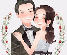 大切な結婚式を、柔らかなタッチのイラストで彩ります イメージ1