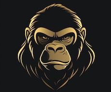 黒と金が魅せる高貴な動物ロゴを創ります 黒と金が織りなす静寂の美――力と品格を纏う動物ロゴを。