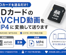 SDカードの動画データをMP4に変換します イメージ1