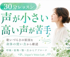 声が小さい・高い声が苦手｜ボイトレで改善します 初心者OK♪「なんだか歌いづらい…」その原因にアプローチ！