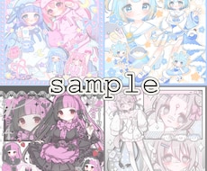 即納可！可愛いキャラクターの1枚絵を制作します イメージ1