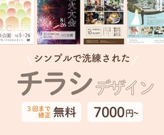 わかりやすくてシンプルなデザインのチラシ作ります イメージ1
