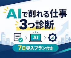AIで削れる業務を3つ診断します イメージ1