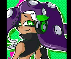 ポップなカートゥーン風　アイコン描きます ちょっと変わった目を引くイラストです
