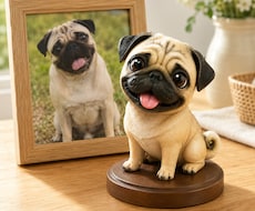 写真1枚から愛犬そっくりのフィギュアを作ります 制作前に完成イメージを確認できるので安心です。手にする喜びを