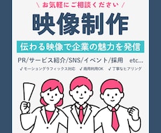 企業向けPR動画を制作します 伝わるモーショングラフィックス・丁寧なヒアリングで理想を形に