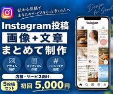 SNS投稿を画像＋文章でまとめて制作します イメージ1