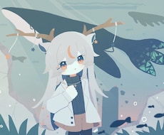 主線なしイラスト制作します 柔らかい絵本のような線画のないイラスト✧アイコンや動画にも！