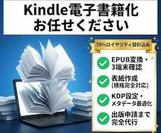 丸ごと代行｜原稿をKindle電子書籍に仕上げます EPUB化＋KDP設定最適化｜表紙・メタデータ・申請一括対応