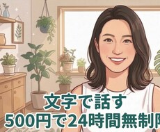 文字で話す。心のモヤモヤ何でも聞きます イメージ1
