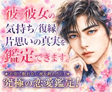 彼♡彼女の気持ち/復縁/片思いの真実を鑑定できます ★不安で眠れない夜を終わりに！★究極の恋愛鑑定！
