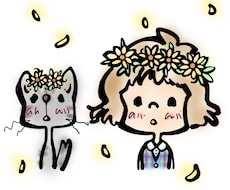 ペット・似顔絵のキャラクター風イラスト制作致します 大切な家族、ペットとの思い出イラストをどうぞ♡