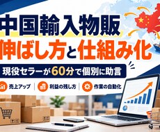 中国輸入物販の伸ばし方と仕組み化を教えます イメージ1