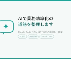 AIで業務効率化の道筋を整理します イメージ1