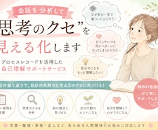 会話を分析して“思考のクセ”を見える化します イメージ1