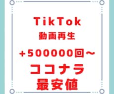 TikTokの再生回数50万回以上増やします 10個まで振り分け可能です！最速で対応します。
