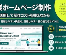 企業ホームページを更新しやすく制作します イメージ1