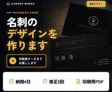 名刺のデザインと印刷用データを作成します イメージ1