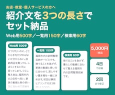 商品・サービスの紹介文を作成します イメージ1