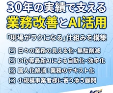 30年の実務経験でビジネスの業務改善を支えます イメージ1