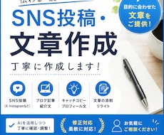SNS投稿文を丁寧に作成し読みやすい文を作成します イメージ1