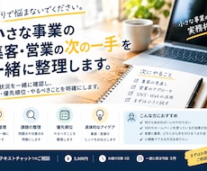 小さな事業を整理します イメージ1