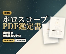 ホロスコープ鑑定書要点版を作成します 【限定5名様】出生図の要点を短時間で読める入門鑑定