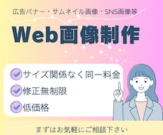 低価格で丁寧なバナー、ヘッダー作成をします イメージ1
