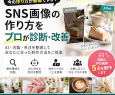 SNS・画像制作のムダをプロが診断します AI・内製・外注を整理＋実際にグラフィック5点の制作