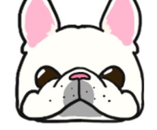 フレンチブルドッグのイラスト作成します イメージ1